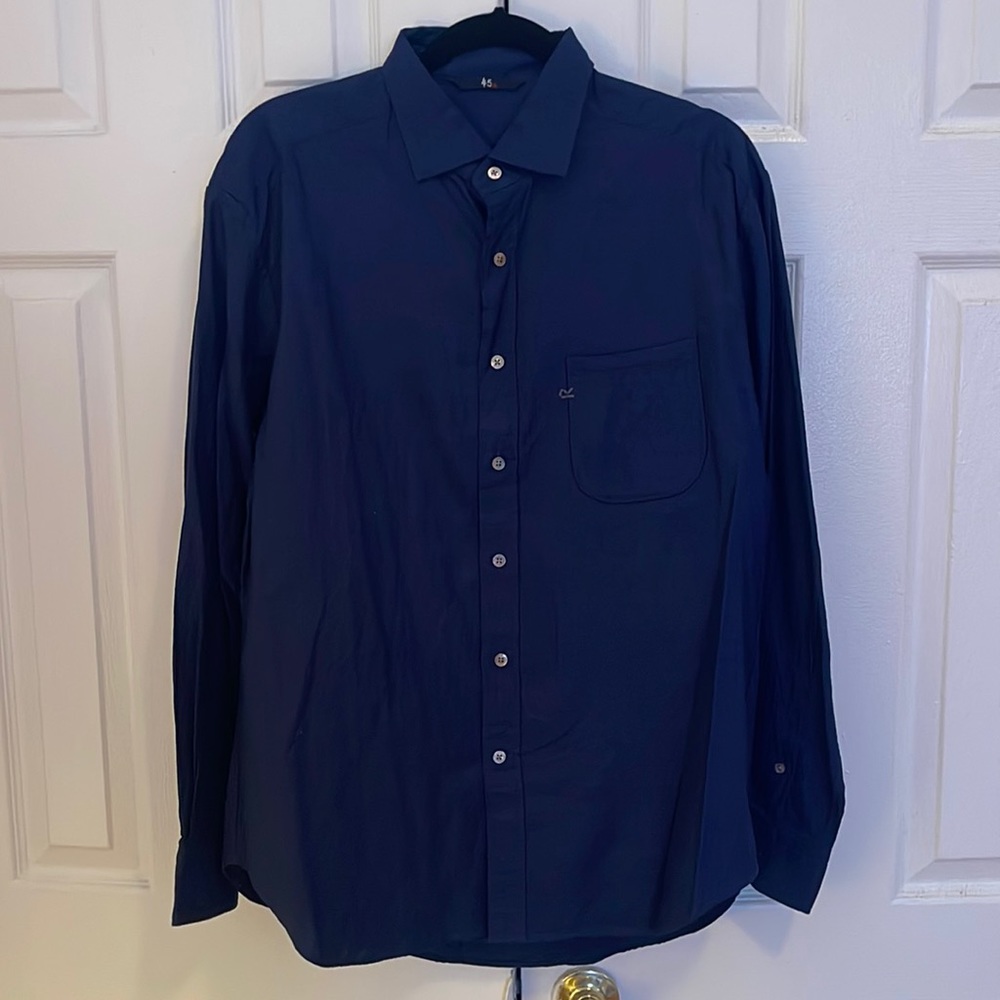 VTG 45RPM Navy Blue Button Down. Bought in Tokyo!
